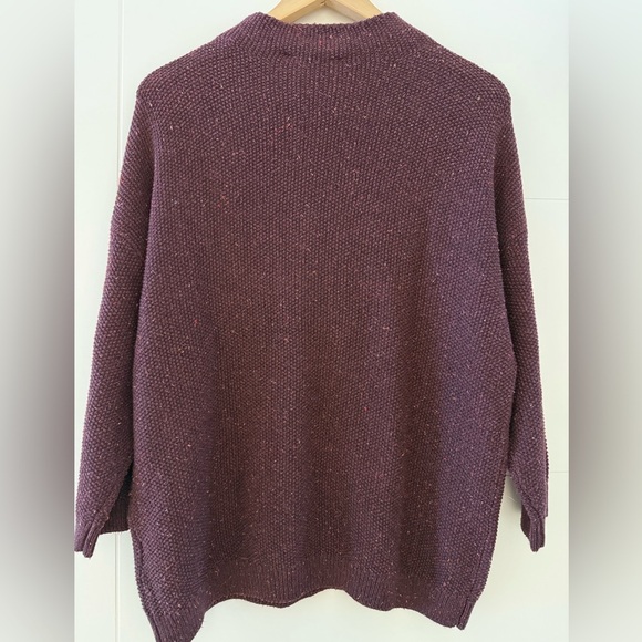 BNWT Denver Hayes 3/4 Sleeve Burgundy Sweater, size large. - Picture 6 of 9